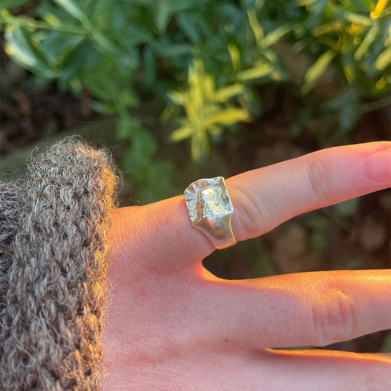 Cefnllys Hill, worn on a pinky
